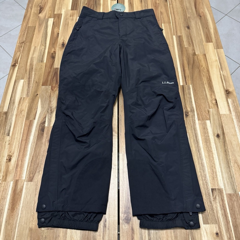 LL Bean Snow Pants Womens S Black Insulated Waterproof Outdoor Winter NWT